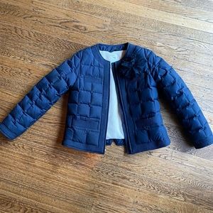 Crewcuts quilted Jacket with tule flower